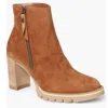 Paul Green Women's Sloane Lug Sole Bootie Boot In Toffee Suede In Brown