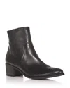 Paul Green Suzette Bootie In Black Leather