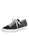 Paul Green Tamara Cupsole Sneaker In Black Leather