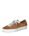 Paul Green Tamara Cupsole Sneaker In Cuoio Leather