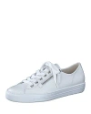 Paul Green Tamara Cupsole Sneaker In White Leather