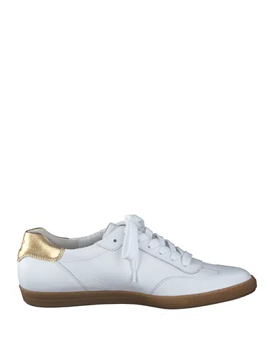 Paul Green Women's Tillly Sneakers In White Oro Combo