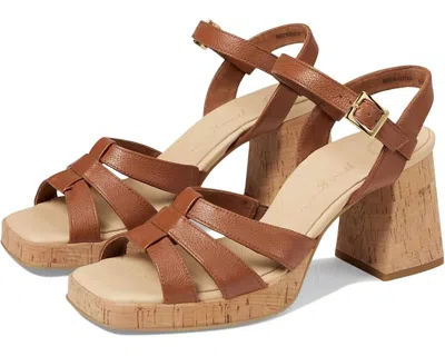 Paul Green Women's Tina Heeled Sandal In Cognac