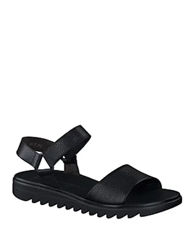 Paul Green Women's Toni Sandals In Black Grained