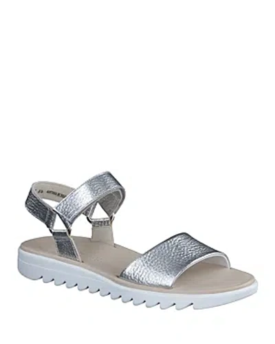 Paul Green Women's Toni Sandals In Silver Metallic Vecro