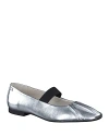 Paul Green Vail Flat In Aluminum Metallic Nappa