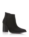 Paul Green Winn Bootie In Black Soft Suede