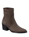 Paul Green Wyoming Bootie In Earth Soft Suede