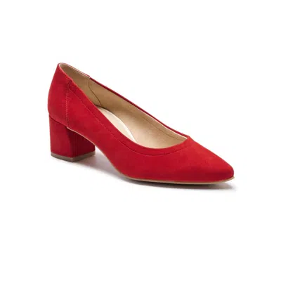 Paul Green Women's Yvette Suede Pointed Toe Pumps In Red