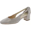 Paul Green Womens Suede Cut-out Slingback Heels In Gray