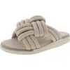 Paul Green Womens Woven Faux Leather Slide Sandals In Multi