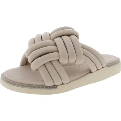 Paul Green Womens Woven Faux Leather Slide Sandals In Multi