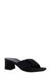 Paul Green Yasmin Sandal In Black Suede