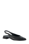 Paul Green Ynez Pointed Toe Slingback Flat In Black Combo