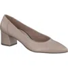 Paul Green Yvette Pointed Toe Pump In Biscuit Soft Nappa