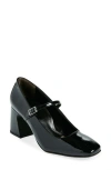 Paul Green Zoe Mary Jane Pump In Black Soft Patent
