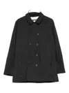 Paul Harnden Pinstripe Double-breasted Jacket In Black