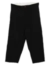 Paul Harnden Striped Trousers In Black