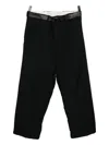 Paul Harnden Striped Trousers In Black