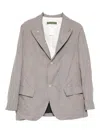Paul Harnden Zip-pockets Knitted Jacket In Gray