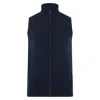 Paul James Knitwear Blue Mens Lightweight Cotton Zip Through Andrew Gilet - Navy In Blue