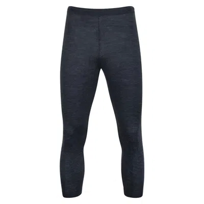 Paul James Knitwear Grey Mens Heavyweight Merino Activewear Zelios Thermal Bottoms - Charcoal