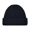 Paul James Knitwear Men's Blue Heavyweight Merino Cashmere Tiberius Ribbed Beanie - Submarine Navy In Blue
