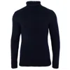 Paul James Knitwear Men's Blue The Fitted Submariner Lloyd Roll Neck Merino Wool Jumper - Navy In Blue