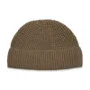 Paul James Knitwear Men's Brown Lightweight Cotton Docker Whitby Beanie - Caramel In Brown