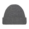 Paul James Knitwear Men's Grey Heavyweight Merino Cashmere Tiberius Ribbed Beanie - Graphite In Grey
