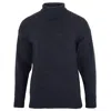 Paul James Knitwear Men's Grey Modern Submariner Porter Roll Neck Merino Wool Jumper - Charcoal In Grey
