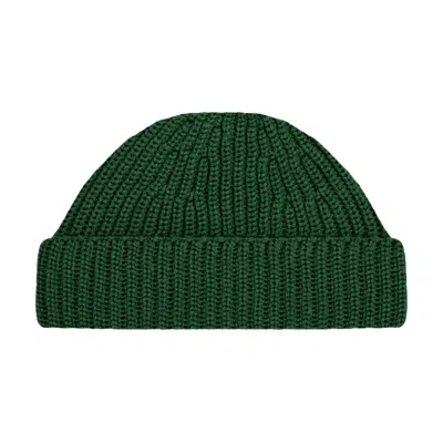 Paul James Knitwear Men's Heavyweight Extra Fine Merino Craster Fisherman Beanie - Valley Green