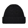 Paul James Knitwear Men's Heavyweight Merino Cashmere Tiberius Ribbed Beanie - Black In Black