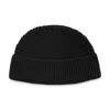 Paul James Knitwear Men's Lightweight Cotton Docker Whitby Beanie - Black In Black