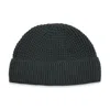 Paul James Knitwear Men's Lightweight Cotton Docker Whitby Beanie - Green Jaspe In Green