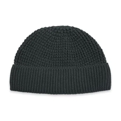 Paul James Knitwear Men's Lightweight Cotton Docker Whitby Beanie - Green Jaspe