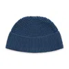 Paul James Knitwear Men's Lightweight Cotton Docker Whitby Beanie - Insignia Blue In Blue