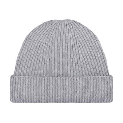 Paul James Knitwear Men's Lightweight Merino Cashmere Beauline Beanie - Light Grey