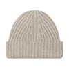 Paul James Knitwear Men's Neutrals Heavyweight Merino Cashmere Tiberius Ribbed Beanie - Beige In Beige