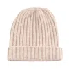 Paul James Knitwear Men's Neutrals Unisex Lambswool Ribbed Beanie - Linen