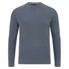 Paul James Knitwear Mens Cotton Lightweight Fisherman Dylan Rib Jumper - Blue Japse