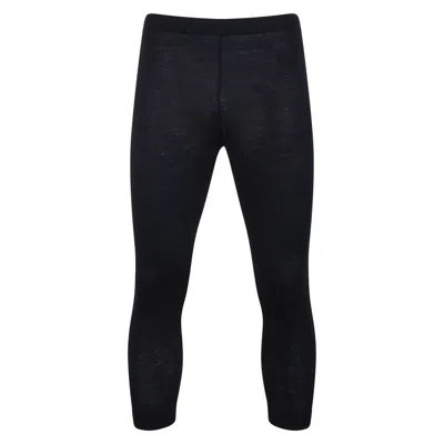 Paul James Knitwear Mens Heavyweight Merino Activewear Zelios Thermal Bottoms - Black