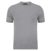 Paul James Knitwear Mens Ultra-fine Cotton Hugo Knitted T-shirt - Ash Grey In Grey