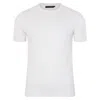 Paul James Knitwear Mens Ultra Fine Cotton Linen Salvador Knitted T-shirt - White In White