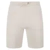Paul James Knitwear Neutrals Mens Midweight Allessio Cotton Knitted Shorts - Ecru In Beige