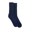 Paul James Knitwear Women's Blue Alpaca Kenilworth Lounge Socks - Navy In Blue