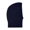 Paul James Knitwear Women's Blue Merino Cashmere Allegra Ribbed Balaclava - Navy In Blue