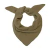 Paul James Knitwear Women's Green Cotton Elisa Textured Neckerchief - Light Olive
