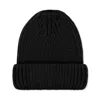 Paul James Knitwear Women's Heavyweight Ribbed Extra Fine Merino Beanie - Black In Black