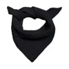 Paul James Knitwear Women's Lambswool Ribbed Triangle Ember Scarf - Black In Black